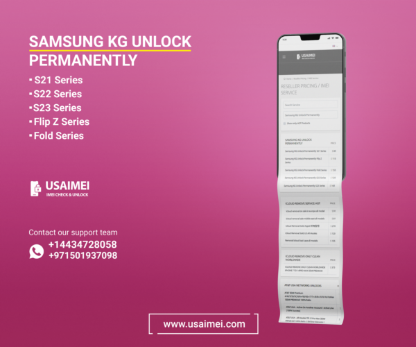 Samsung KG Unlock Permanently S21 Series